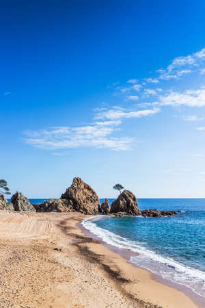Costa Brava - Tossa de Mar beach in a sunny day.