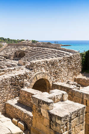 The Historical amphiteather of Tarragona.の写真素材