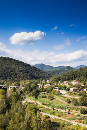 Natural landscape of La Garrotxa, catalonia.