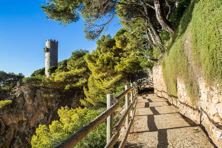 Pathway of Cami de Ronda, Costa Bravaの写真素材