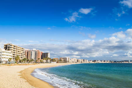 Beach landscape of Calonge, Costa Brava. Spain.