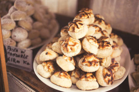 Typical italian dessert shop.の写真素材