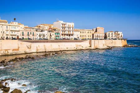 landscape of Siracusa village, sicily. Italy.のeditorial素材