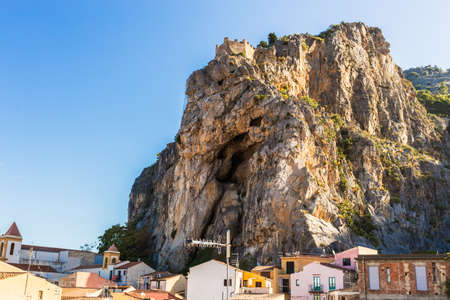 Landscape of Cefalu town. Sicily, Italy.のeditorial素材