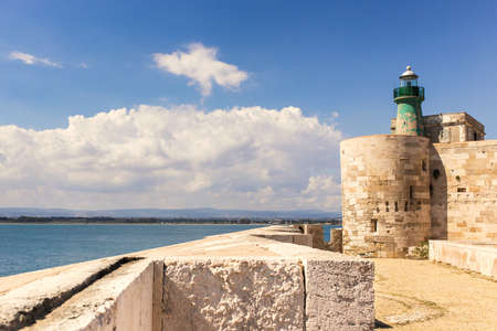 Siracusa castle in ortigia island. Sicily, Italy.