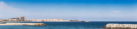 Panoramic landscape of Palamos, Costa Brava.の写真素材