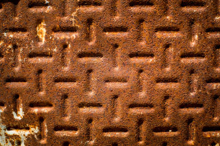Texture of a oxidized and rust metal surface.の写真素材