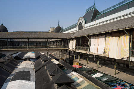 Old and traditional fresh food market in Porto, called Bolhao.の写真素材