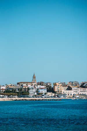 Palamos landscape in Costa Brava, Spain.の写真素材