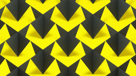 3d Geometric Pattern Banner Light and Shadow. Abstraction background. Volumetric bright texture. 3d renderingの写真素材