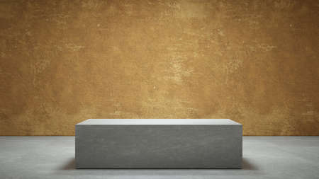 Background for advertising and selling goods, brands, online sales. 3d render studio backgroundの写真素材