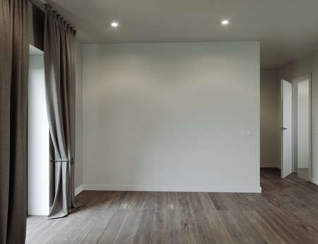 Empty interior. Pastel room without decor and furniture. 3d rendering