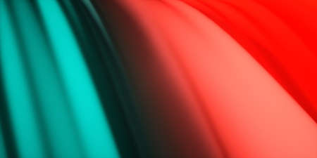 Colorful, bright color background. 3D rendering - waves.の写真素材