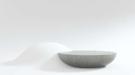 Background for advertising and selling goods, brands, online sales. 3d render studio backgroundの写真素材