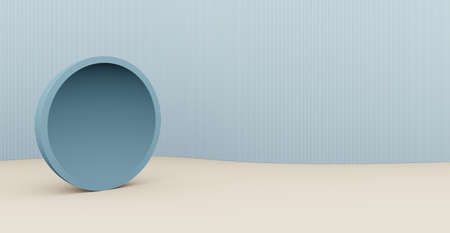 3d rendering background with abstract podium and wall scene background.の写真素材