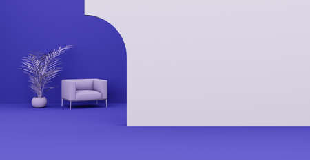 3d Abstract interior. Interior template.の写真素材