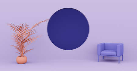 3d Abstract interior. Interior template.の写真素材