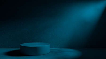 3d background from spotlight light beam.