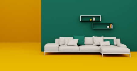 3d Abstract interior. Interior template.の写真素材