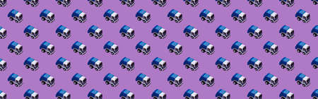 Seamless pattern of childrens car.の写真素材