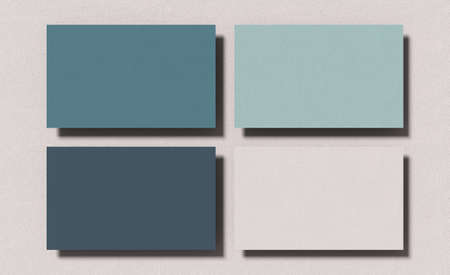 3D rendering of a business card mockup.