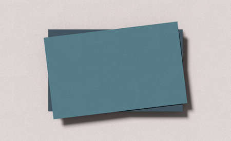 3D rendering of a business card mockup.