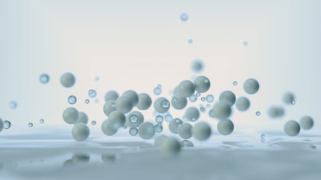 Background 3d abstraction from a group of layers of glass and plastic.の写真素材