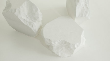 This is an abstract textured white background featuring organic and creative forms and patternsの写真素材