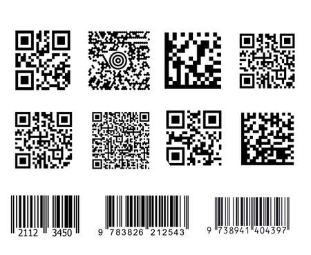 Bar codes illustration.のイラスト素材