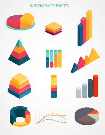 Different info graphic layout.のイラスト素材
