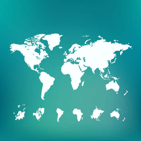 Stylized world map.のイラスト素材