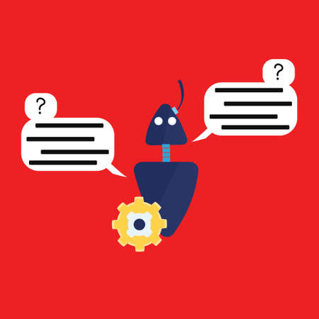 Icon chat bot, artificial intelligence for sites, mobile applications