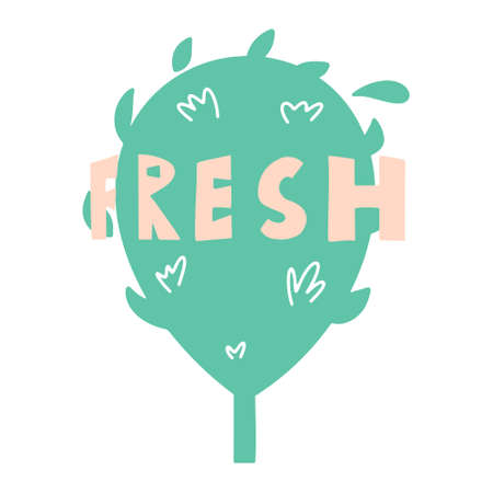 tree stamp. organic logo. vector illustrationのイラスト素材