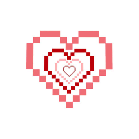 Glamor heart, y2k aesthetic, 2000s. Symbol of Valentine's Day. Vector illustration in flat styleのイラスト素材