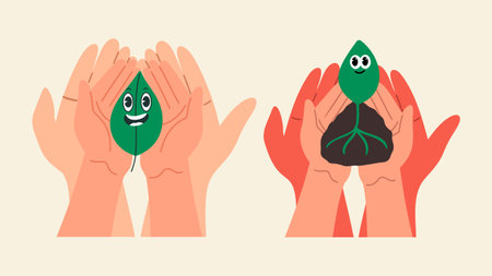 A young woman is suffering from sunstroke. A girl is experiencing symptoms of dehydration on a hot day. Vector illustration in hand drawn style.のイラスト素材