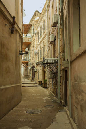 The streets of the inner city of Baku, Azerbaijanのeditorial素材