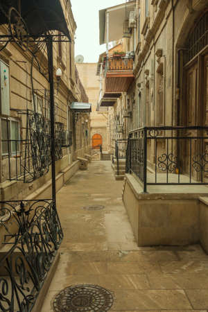 The streets of the inner city of Baku, Azerbaijanのeditorial素材