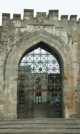 Entrance to the historic city center of Baku, Azerbaijanの写真素材