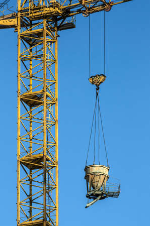crane with a suspended loadの写真素材