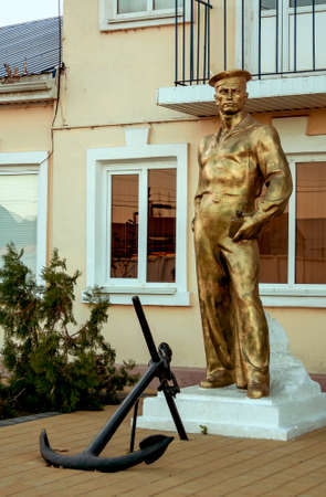 Monument to Soviet sailors in the city of Yeisk, Krasnodar Territory, Russian Federation, 18 September 2014.のeditorial素材