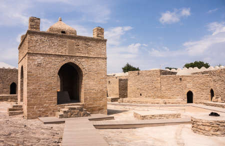 Zoroastrian fire-worshipers temple in Surakhani settlement in the suburbs of Baku, Azerbaijan