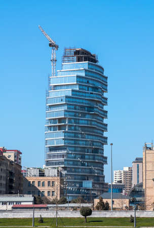 04 April 2017, Nobel Avenue, Baku, Azerbaijan. Complex of buildingsのeditorial素材