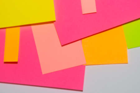 Colorfur different colour officd stickers on whiteboard. The stickers is empty.の写真素材