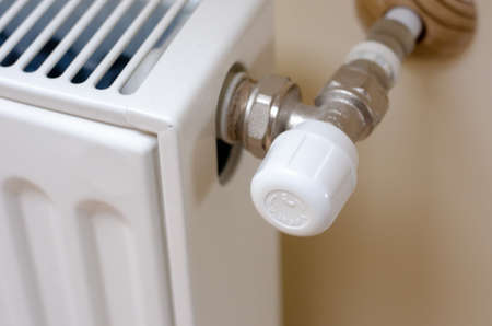 heating radiator temperature adjustment.の写真素材