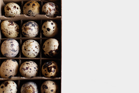 Fresh, raw eggs on a white background. Minimalism and ecology. Healthy lifestyle.の写真素材