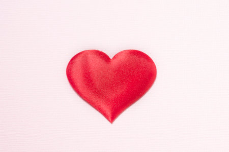 Heart on a pink background. The heart is located in the center ..の写真素材