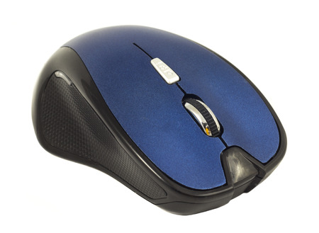 Wireless computer mouse isolated on white background