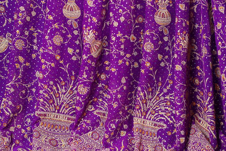 Texture of purple fabric background.