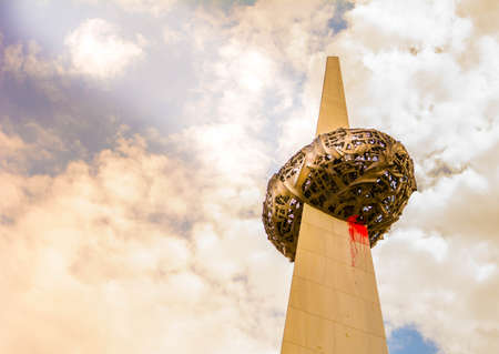 Memorial Monument in Bucharest Romaniaのeditorial素材