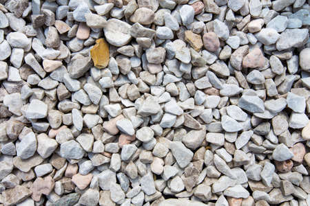 gravel for finishing borders in the gardenの写真素材
